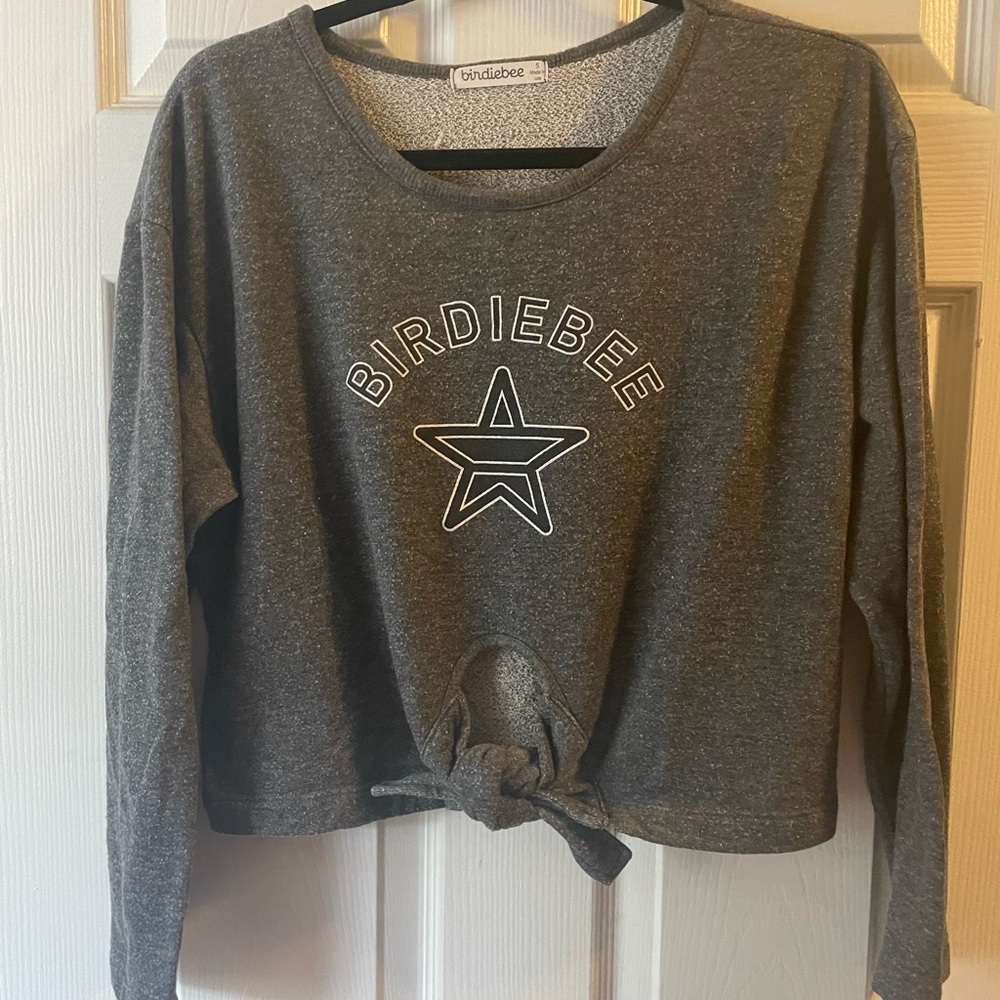 Birdie bee cropped sweat shirt